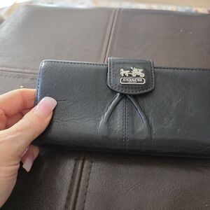 Coach Black Leather Wallet